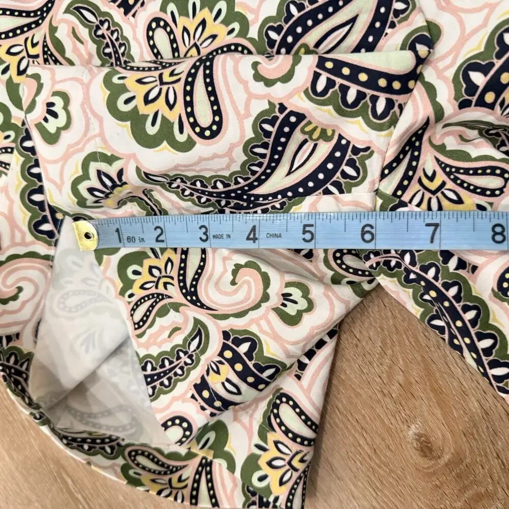 Boden Shorts Women’s Size 6 Groovy Pattern Paisley Shorts 6” Dressy Pull On - Picture 7 of 13